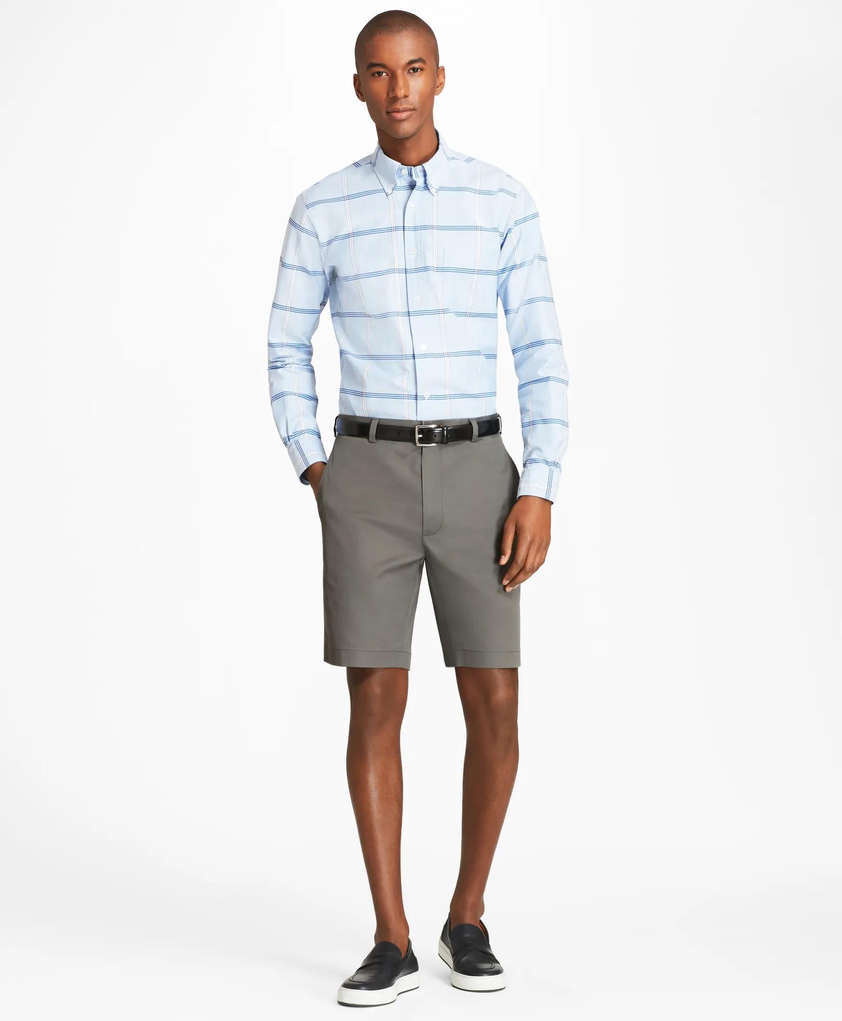 9" Flat Front Stretch Advantage Chino Shorts