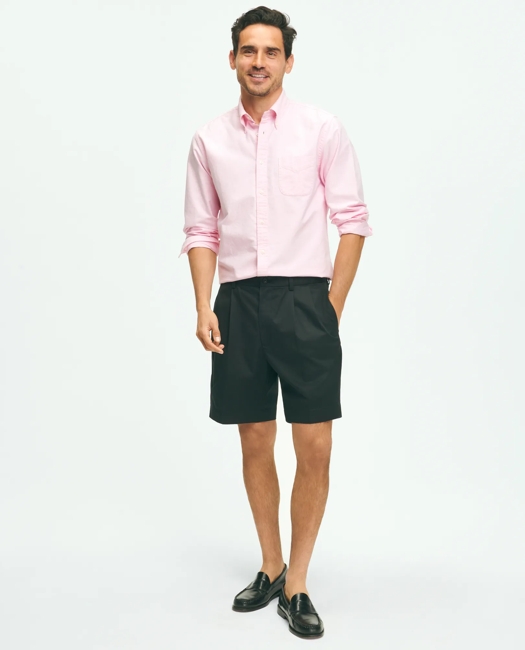 8" Pleat Front Advantage Chino Shorts - Black