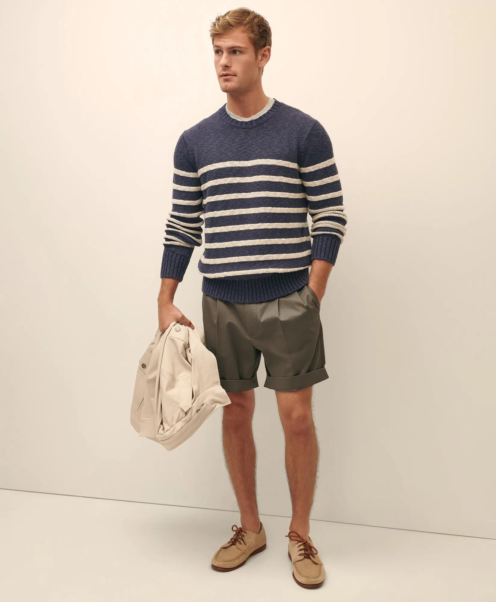 8" Pleat Front Stretch Advantage Chino Shorts - Grey
