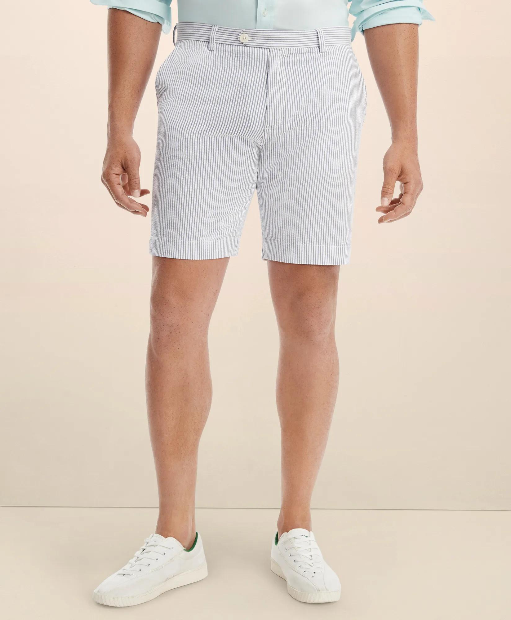 Big & Tall Stretch Cotton Seersucker Shorts