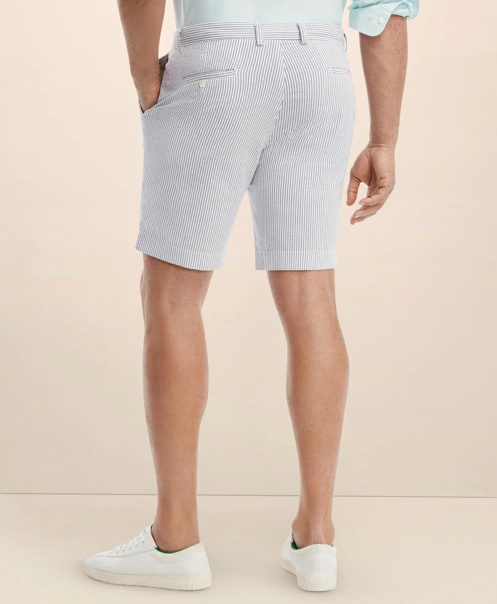 Big & Tall Stretch Cotton Seersucker Shorts