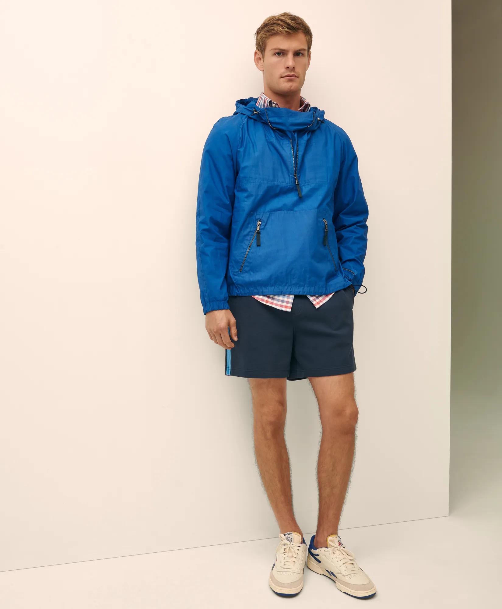 Double Faced Cotton Blend Pique Shorts