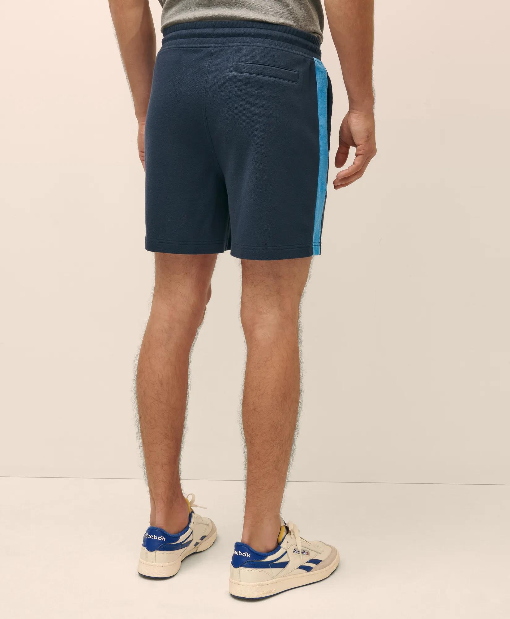 Double Faced Cotton Blend Pique Shorts