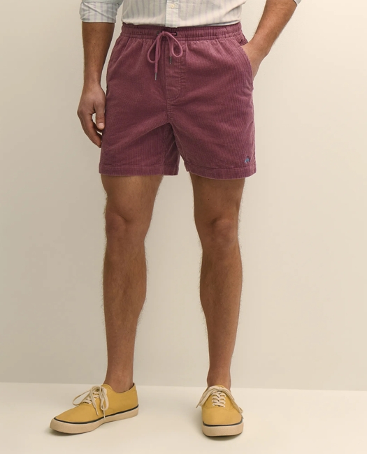 6" Friday Shorts in 8-Wale Cotton Corduroy Pants - Medium Purple