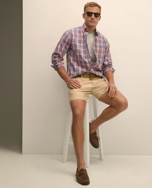 7" Linen Cotton Shorts