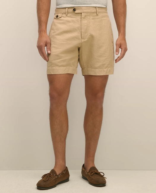 7" Linen Cotton Shorts