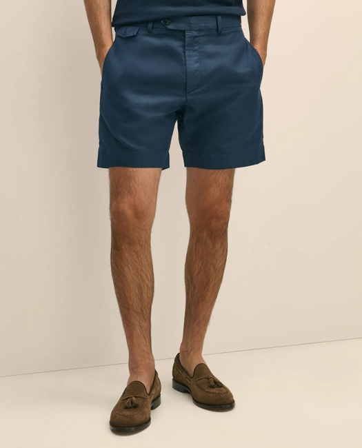 7" Linen Cotton Shorts