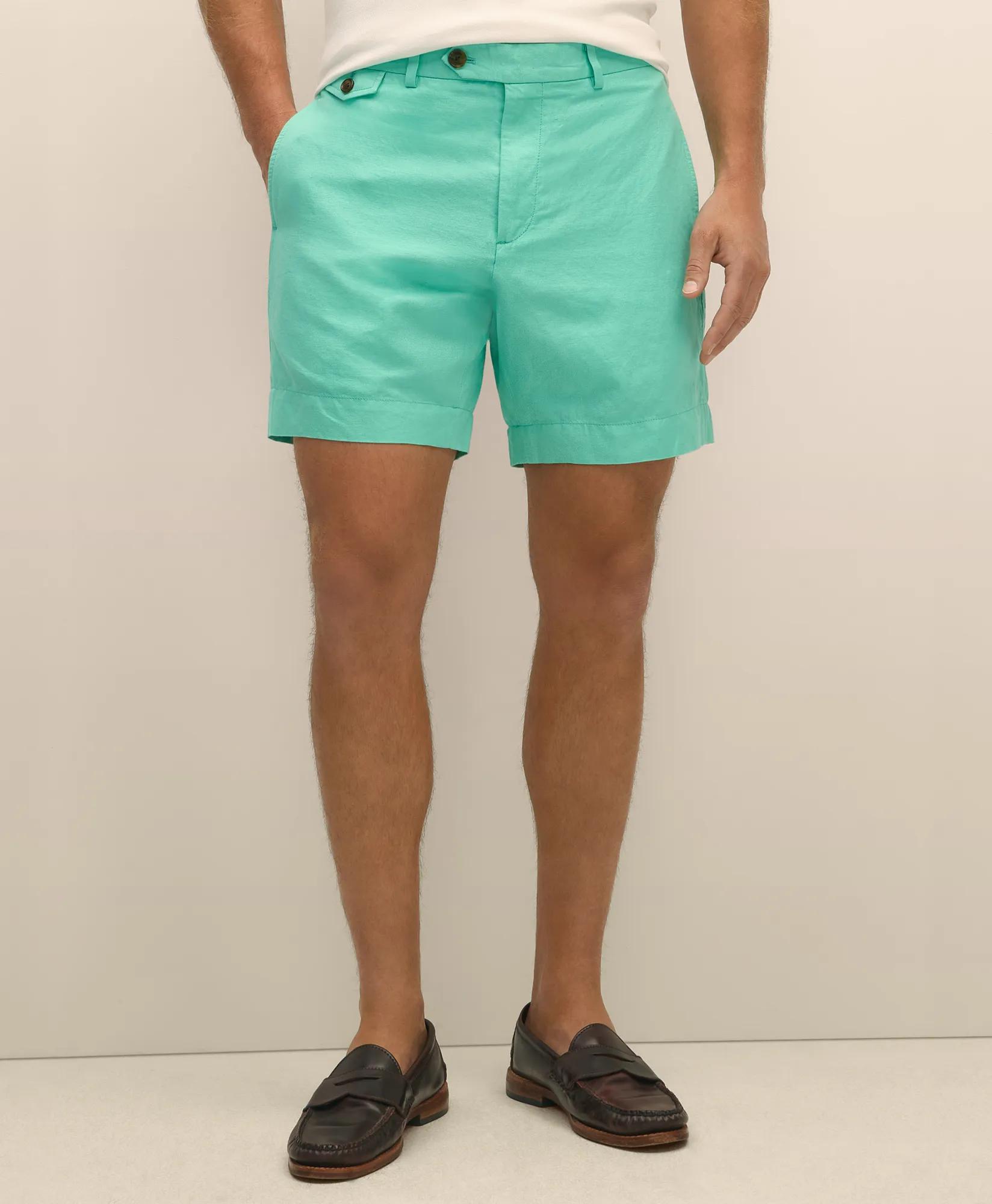 7" Linen Cotton Shorts