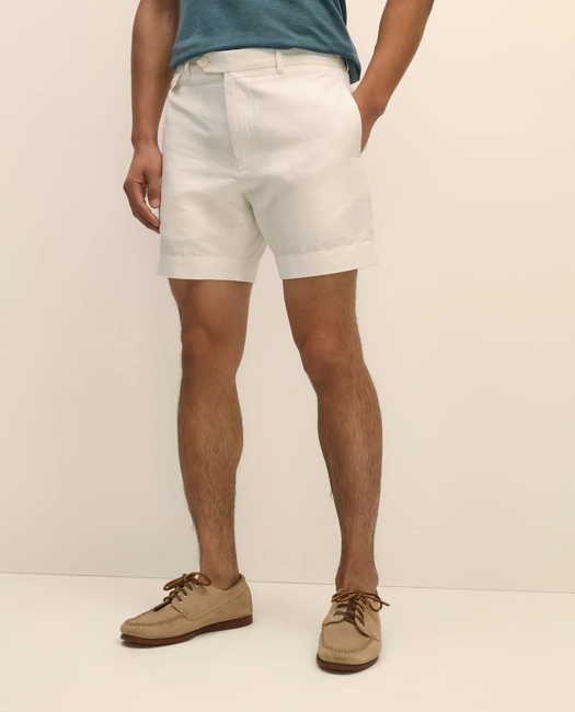 7" Linen Cotton Shorts