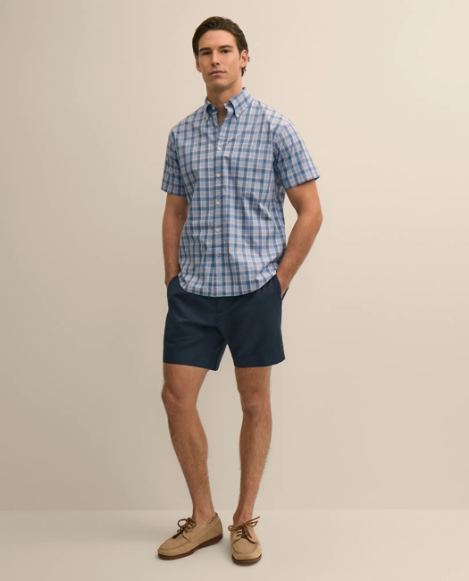 The 7" Linen-Cotton Shorts - Navy