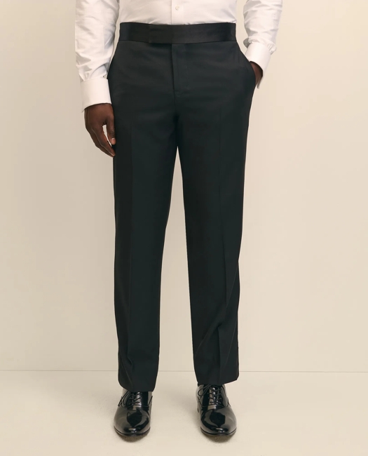 Traditional Fit Merino Wool Twill 1818 Tuxedo Pants