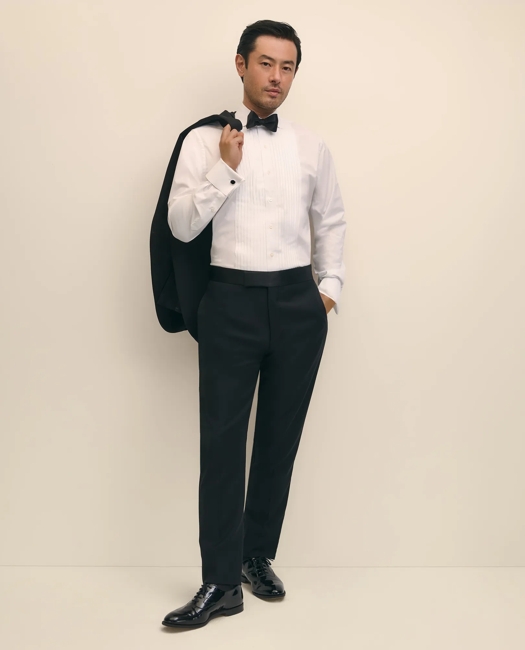 Slim Fit Merino Wool Twill 1818 Tuxedo Pants