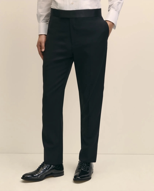 Slim Fit Merino Wool Twill 1818 Tuxedo Pants