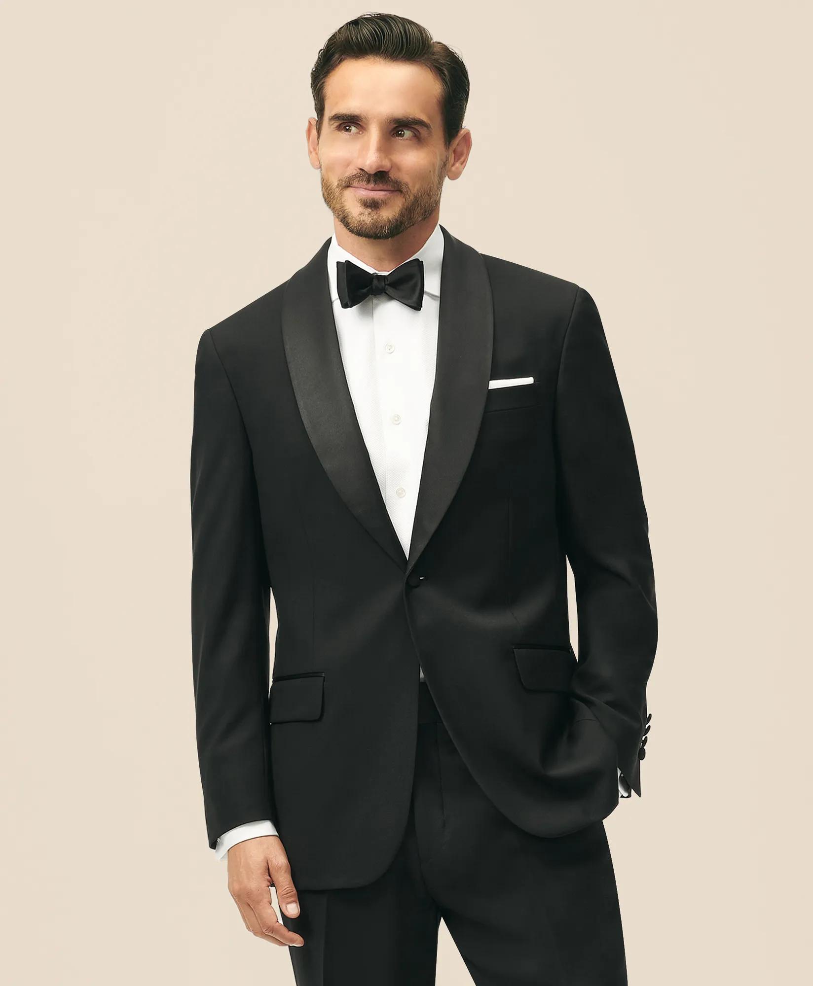 Traditional Fit Wool 1818 Shawl Collar Tuxedo