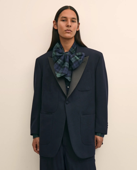 X Engineered Garments Wool Serge Oversized Dinner Jacket