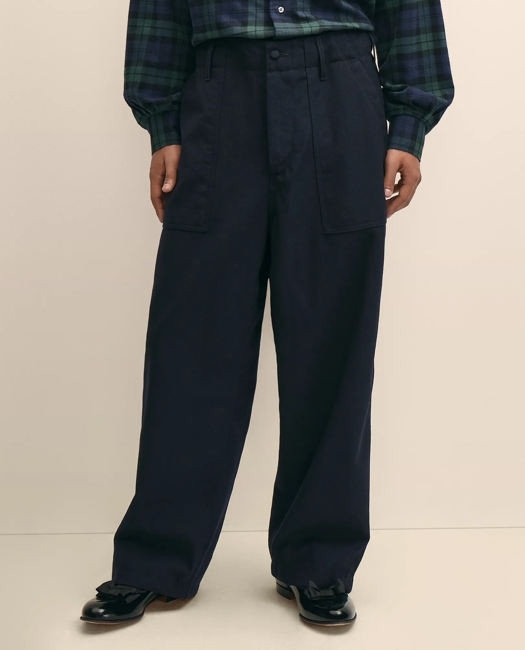 X Engineered Garments Cotton Sateen Fatigue Dress Pants