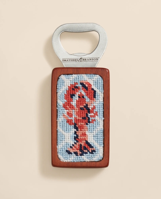 Smathers & Branson Needlepoint Lobster Bottle Opener