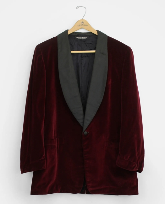Velvet Dinner Jacket, 1960s, 44 L