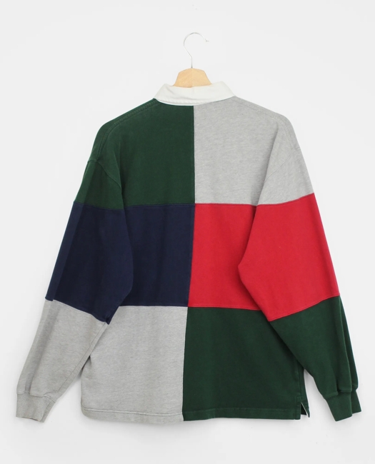 Patchwork Rugby Shirt, 1990s, M