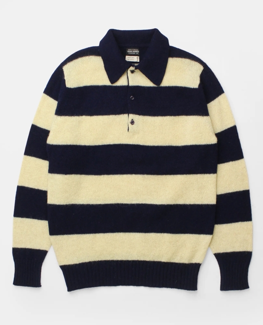 Striped Shetland Rugby Sweater, 1970s, M
