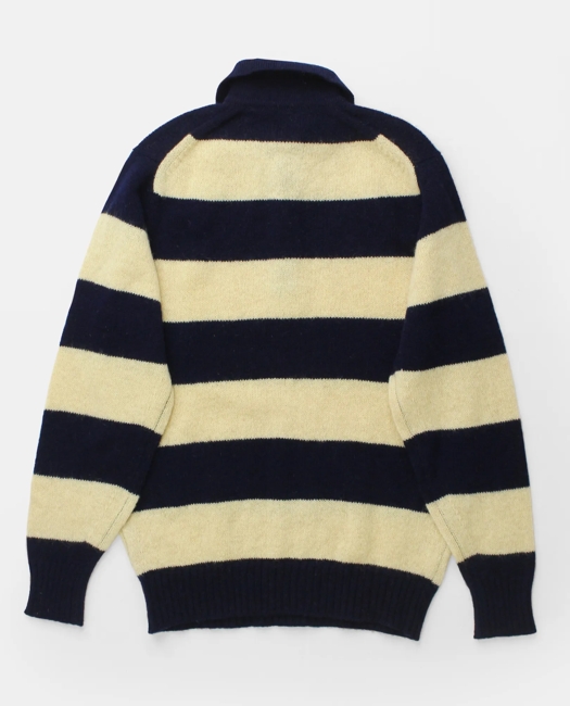 Striped Shetland Rugby Sweater, 1970s, M