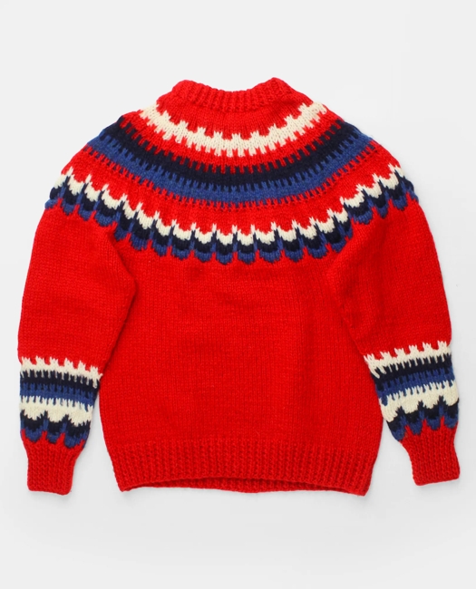 Fair Isle Wool Sweater, 1970s, L