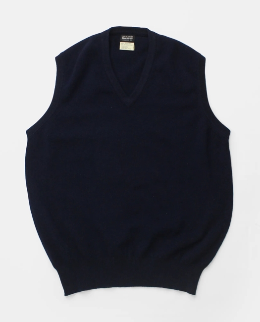 Lambwool V-Neck Sweater Vest, 1970s, M