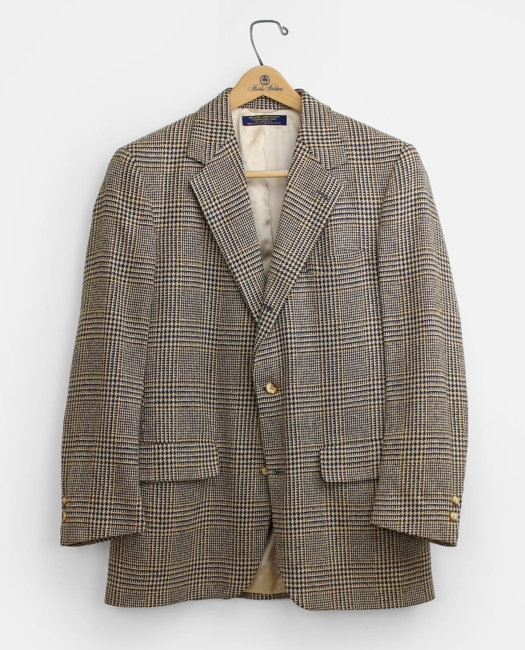 Glen Plaid Tweed Sport Coat, 1990s, 38 R
