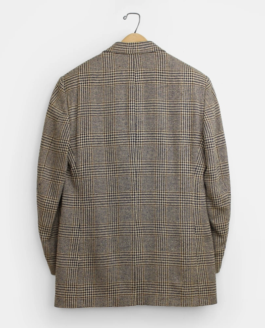 Glen Plaid Tweed Sport Coat, 1990s, 38 R