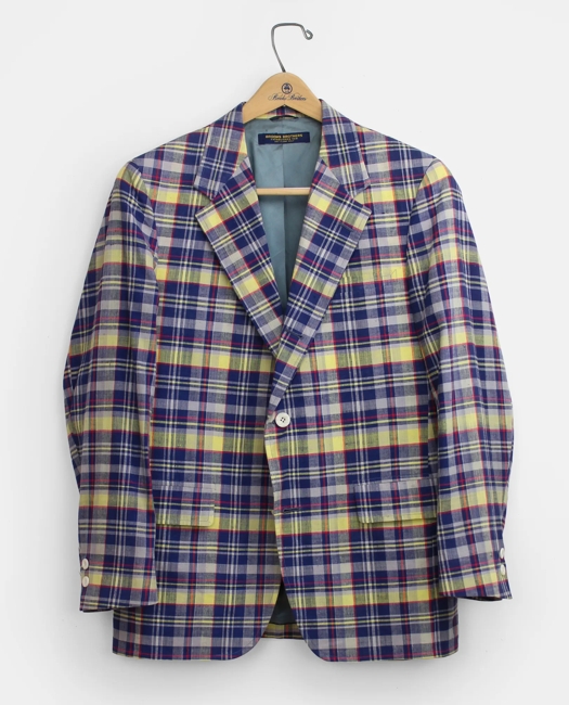 Madras Sport Coat, 1980s, 40 R