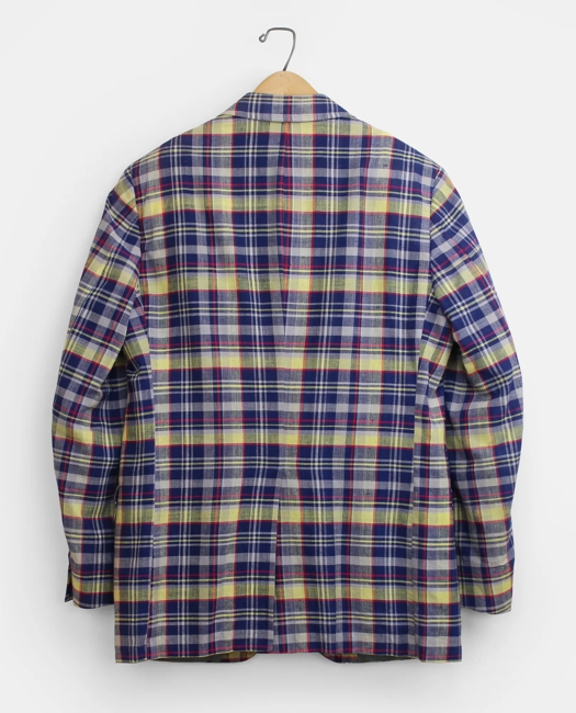 Madras Sport Coat, 1980s, 40 R