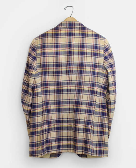BrooksGate Madras Sport Coat, 1980s, 39 R