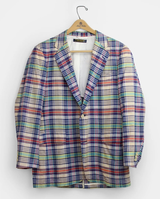 Madras Sport Coat, 1990s, 42 L