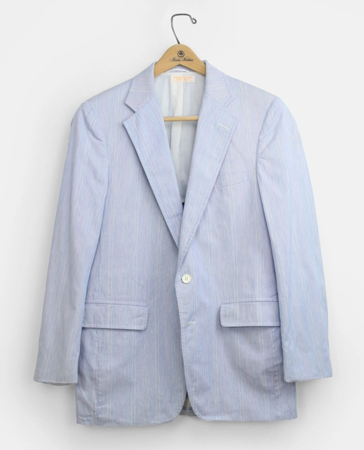 Variegated Hairline Stripe Wash & Wear Sport Coat, 1980s, 39