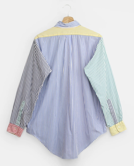 Bengal Stripe Fun Shirt, 1980s, 15.5