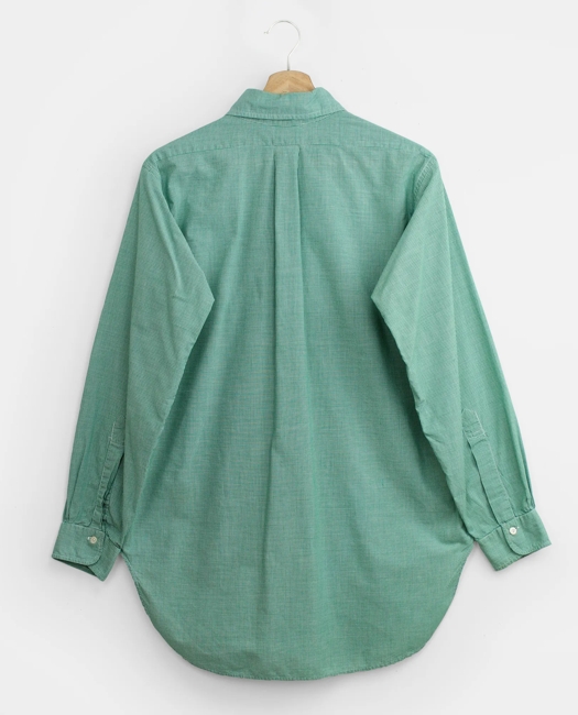 Gingham Shirt, 1970s, 15.5