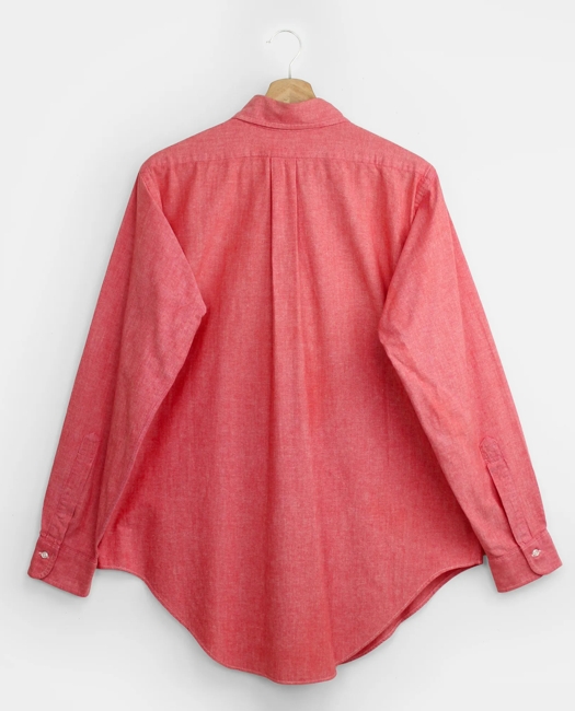 Chambray Sport Shirt, 1980s, 15.5