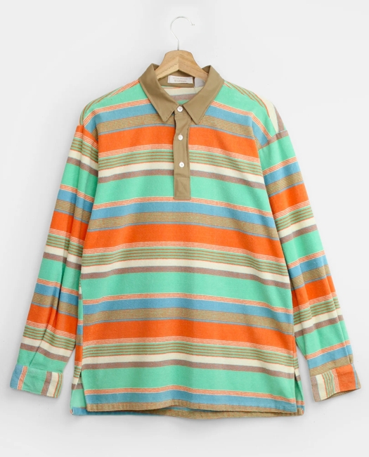 BrooksGate Terry Cloth Rugby Shirt, 1970s 1980s, M