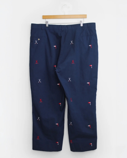 Golf Embroidered Chinos, 1970s 1980s, 40