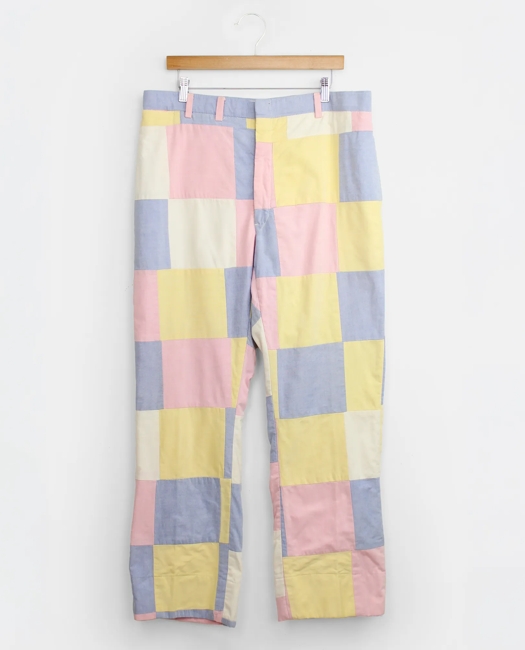 Patchwork Oxford Cloth Pants, 1970s, 36