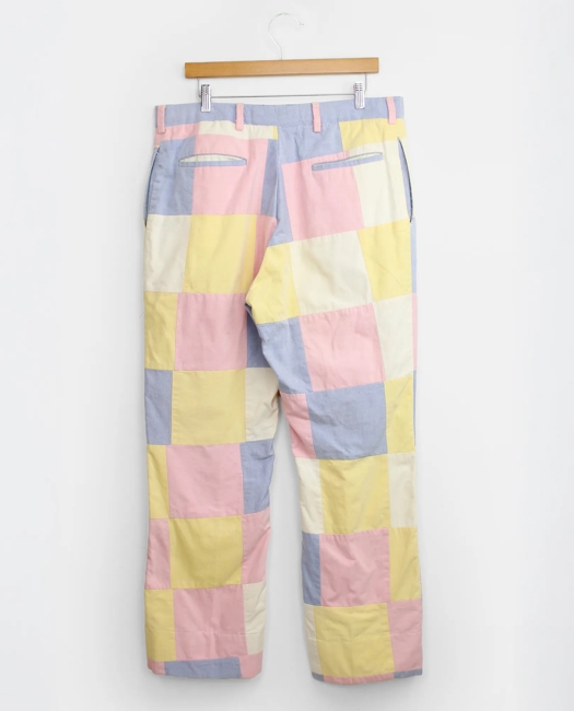 Patchwork Oxford Cloth Pants, 1970s, 36