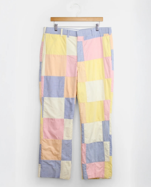 Patchwork Oxford Cloth Pants, 1970s, 36