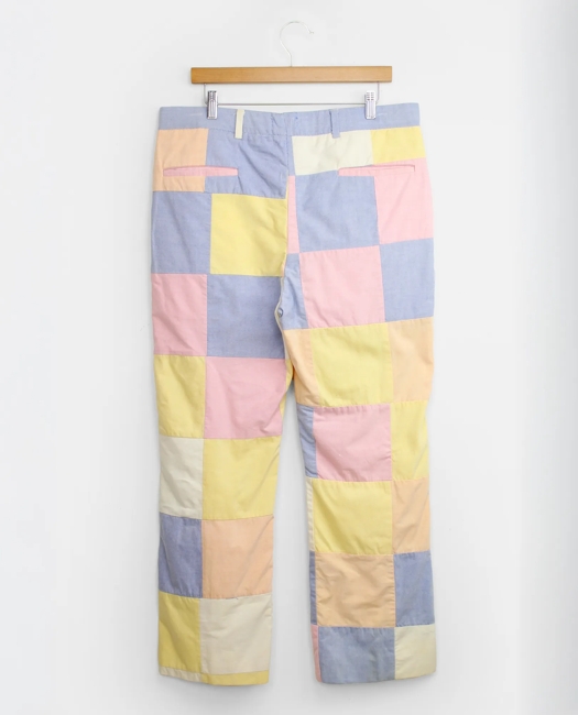 Patchwork Oxford Cloth Pants, 1970s, 36