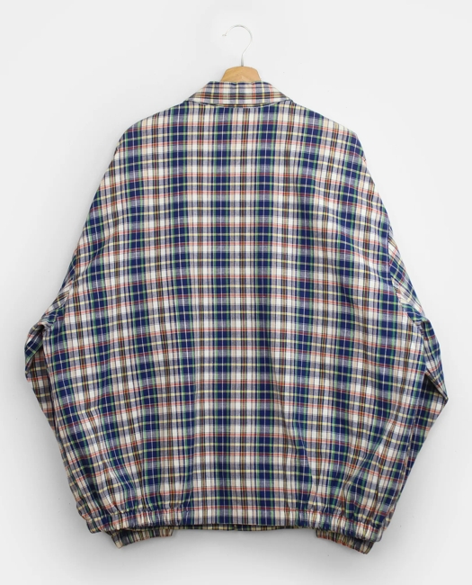 Madras Blouson Jacket, 1990s, XL