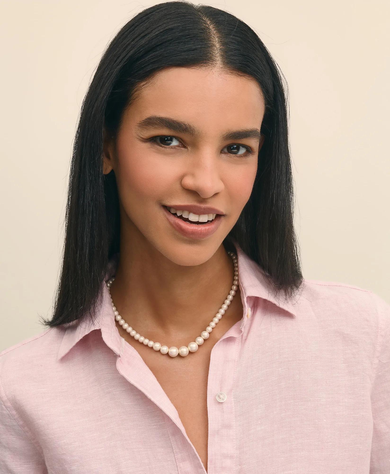 Faux-Pearl Gold-Plated Necklace