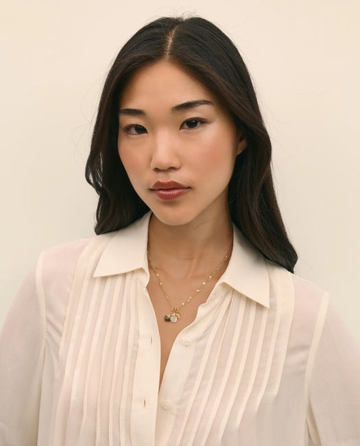 Loni Paul Two-Strand Charm Necklace in 14K Plated Gold