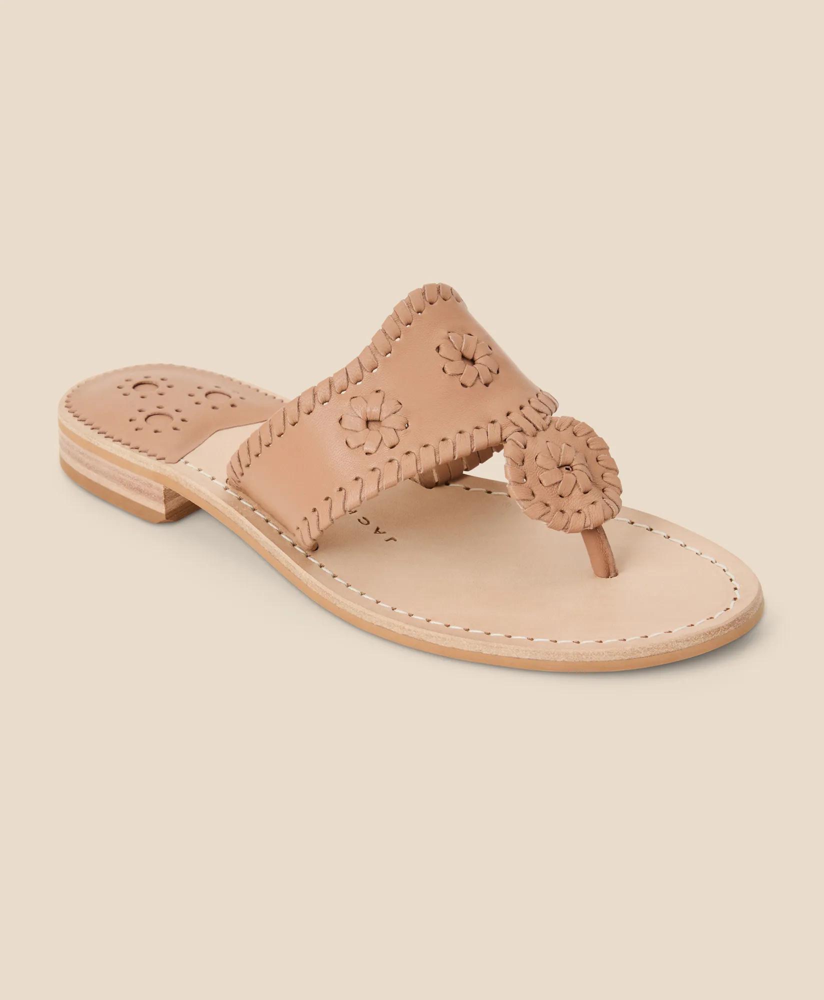 Jack Rogers Flat Leather Sandals