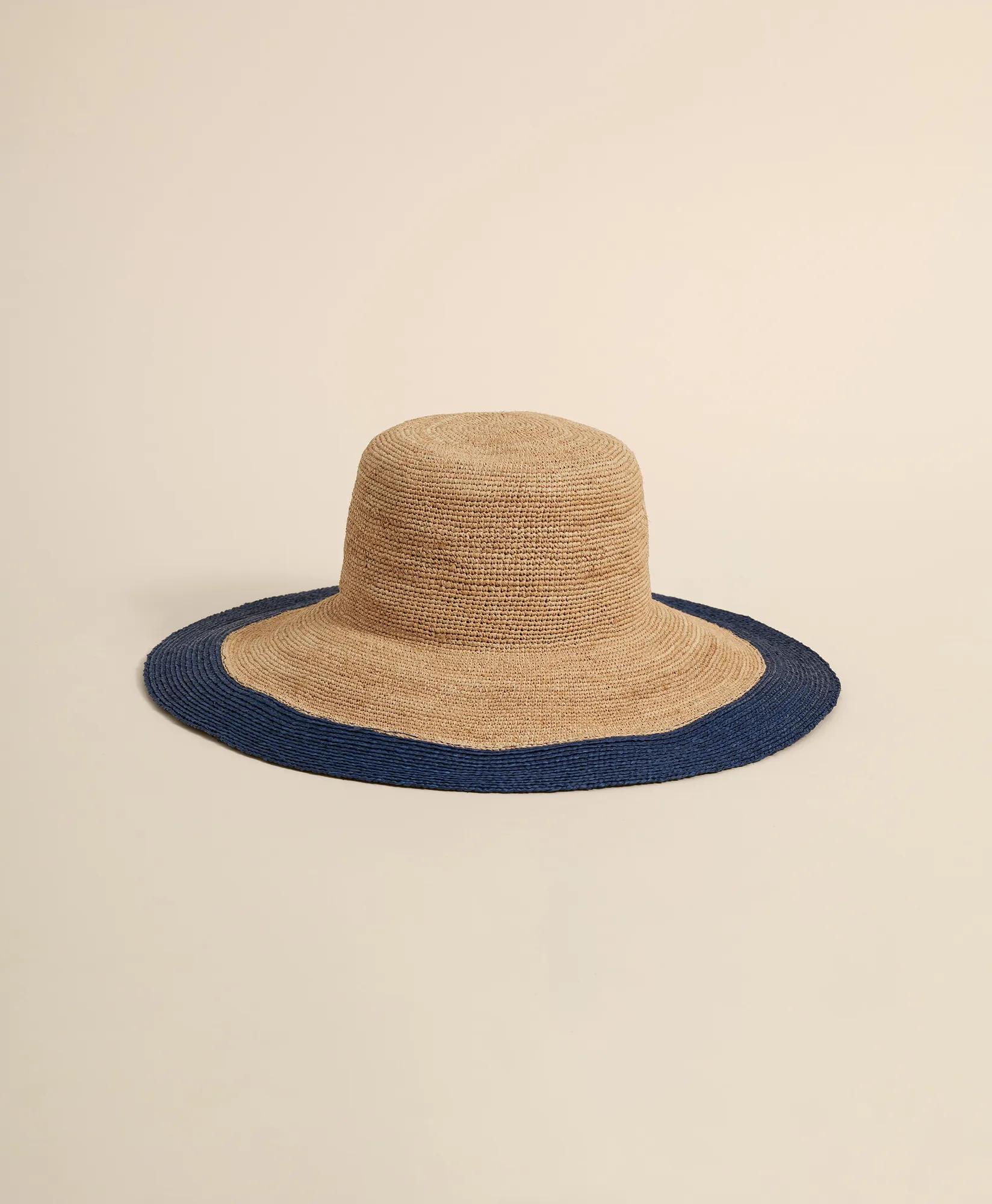 Flora Bella Raffia Sun Hat With Contrast Brim