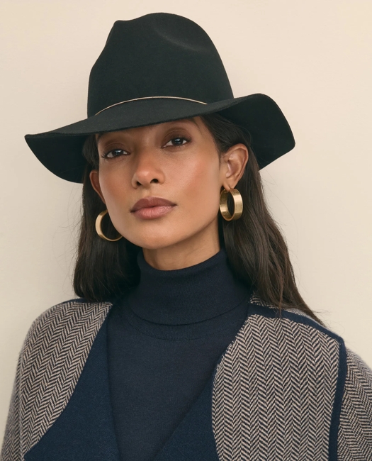 Eugenia Kim Brushed Wool Sandy Chain Hat