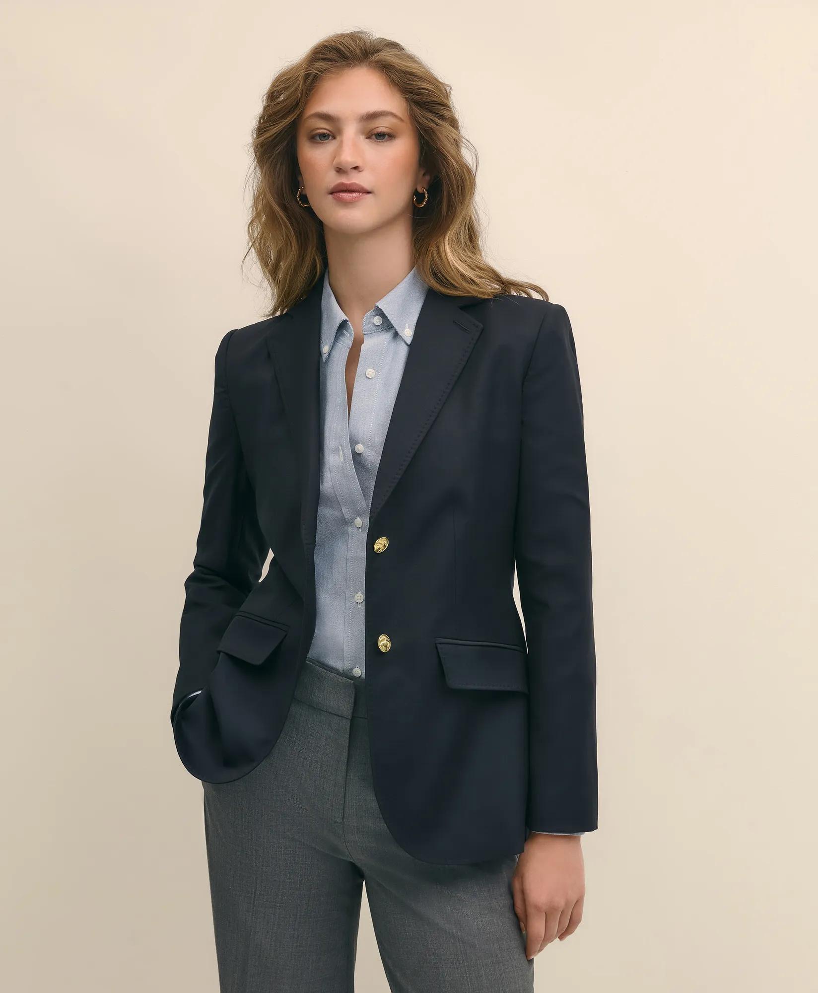 Wool Two-Button Blazer